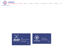 Tablet Screenshot of jananitours.com